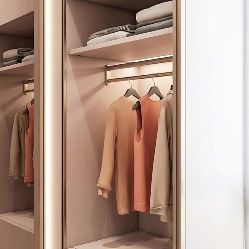 Versailles Minimalistički Walk-in ormar s mat osvjetljenjem na dodir